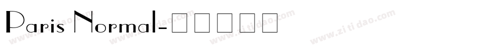 Paris Normal字体转换